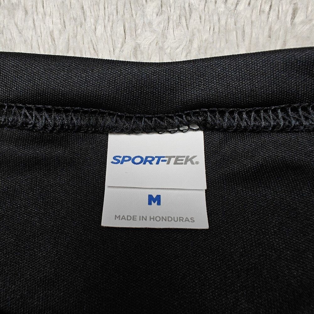 Sport-Tek Long Sleeve Performance Tee Mens M Black Athletic Base Layer Polyester - Picture 2 of 5